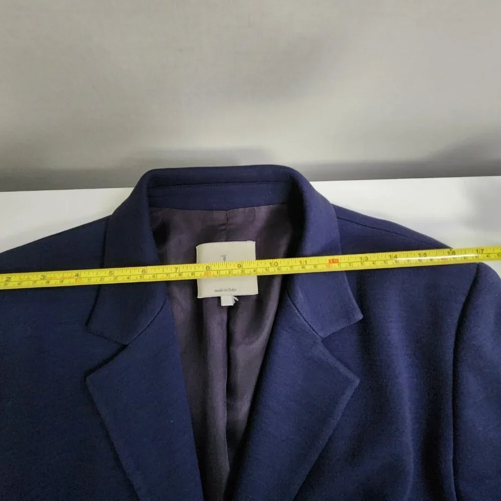 Trussardi Women's Blazer/Jacket Navy Blue Made in Italy